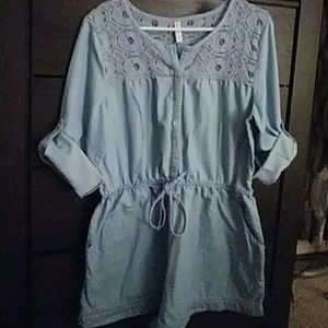 Baby blue Romper.size XL..
